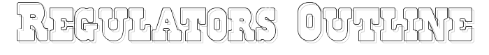 Regulators Outline font